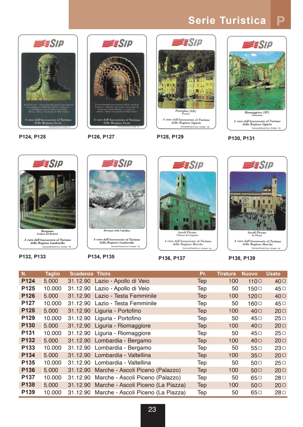 Catalogo Golden 2025 - Schede Telefoniche Italia 3 Catalogo Golden 2025 - pagina 23 - Precursorie