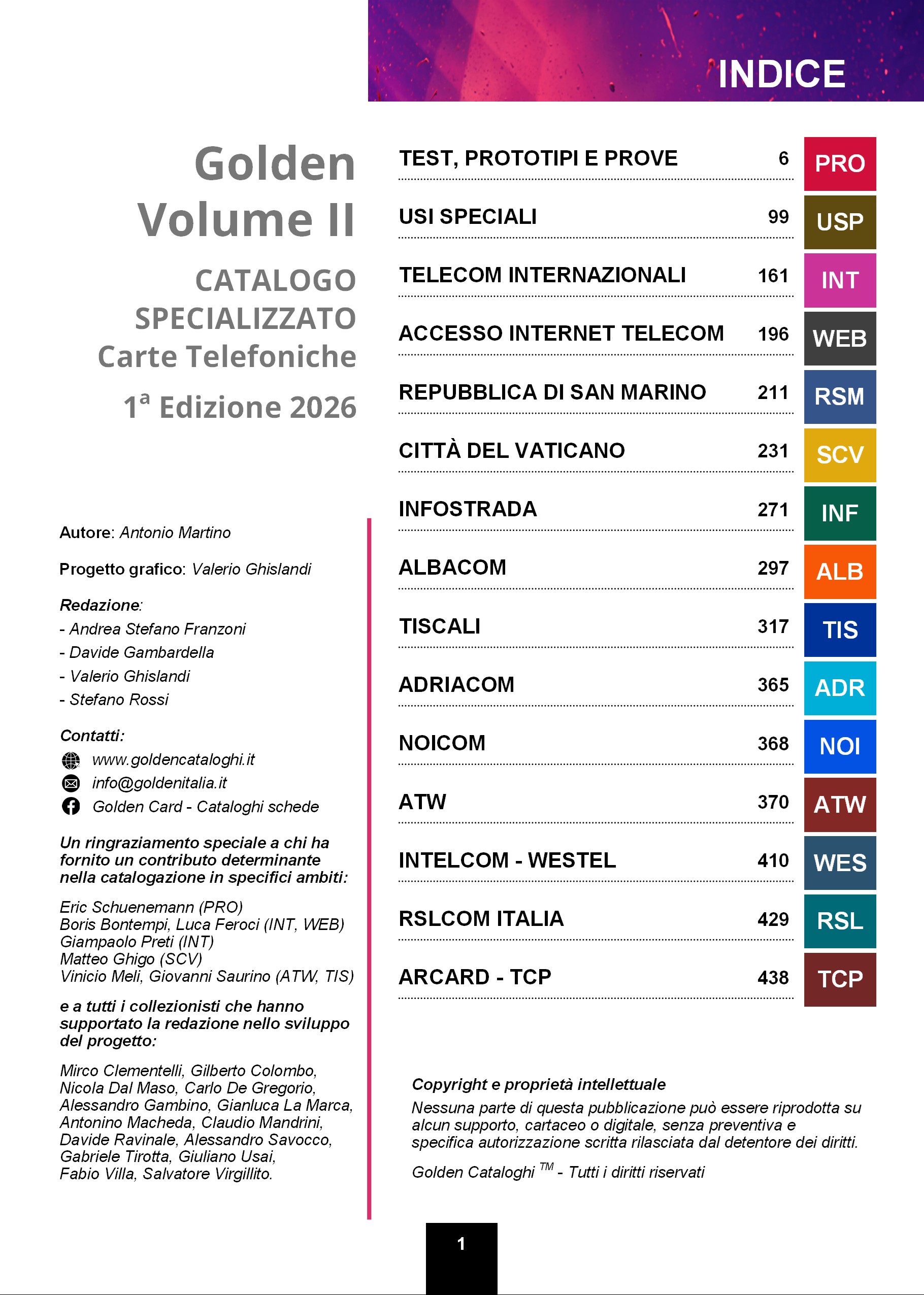 Catalogo Golden Volume II ed. 2026 2 Catalogo Golden Volume II ed 2026 - Pagina 1